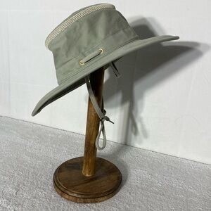 Tilley Organic Airflow Khaki Green Wide Brim Sun Hat Adventure Hat 7 1/4
